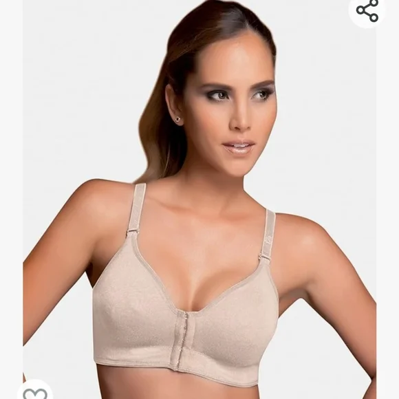 NWT Annette Post Surgical No Wire Bra 34C Beige - Picture 6 of 7
